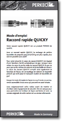 Mode d'emploi Raccord rapide QUICKY